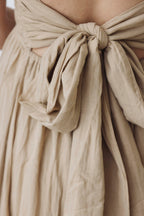 Desert Sand Ruffle Tiered Maxi Dress