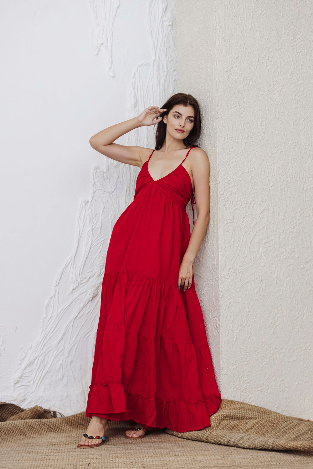 Scarlet Breeze Tiered Maxi Dress