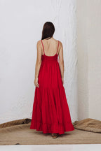 Scarlet Breeze Tiered Maxi Dress