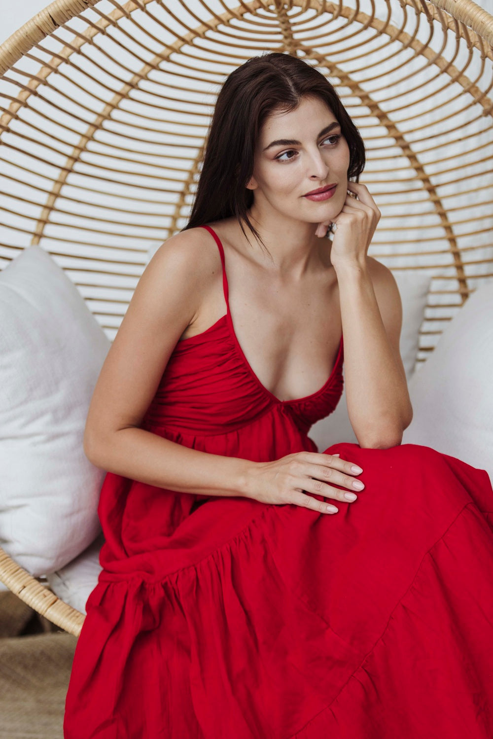 Scarlet Breeze Tiered Maxi Dress