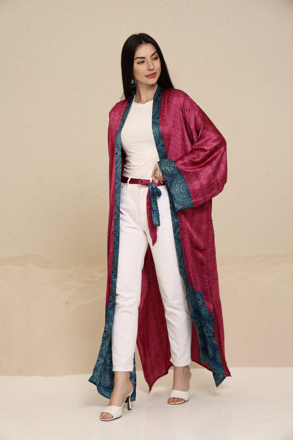 Skye Kimono Pink - Long