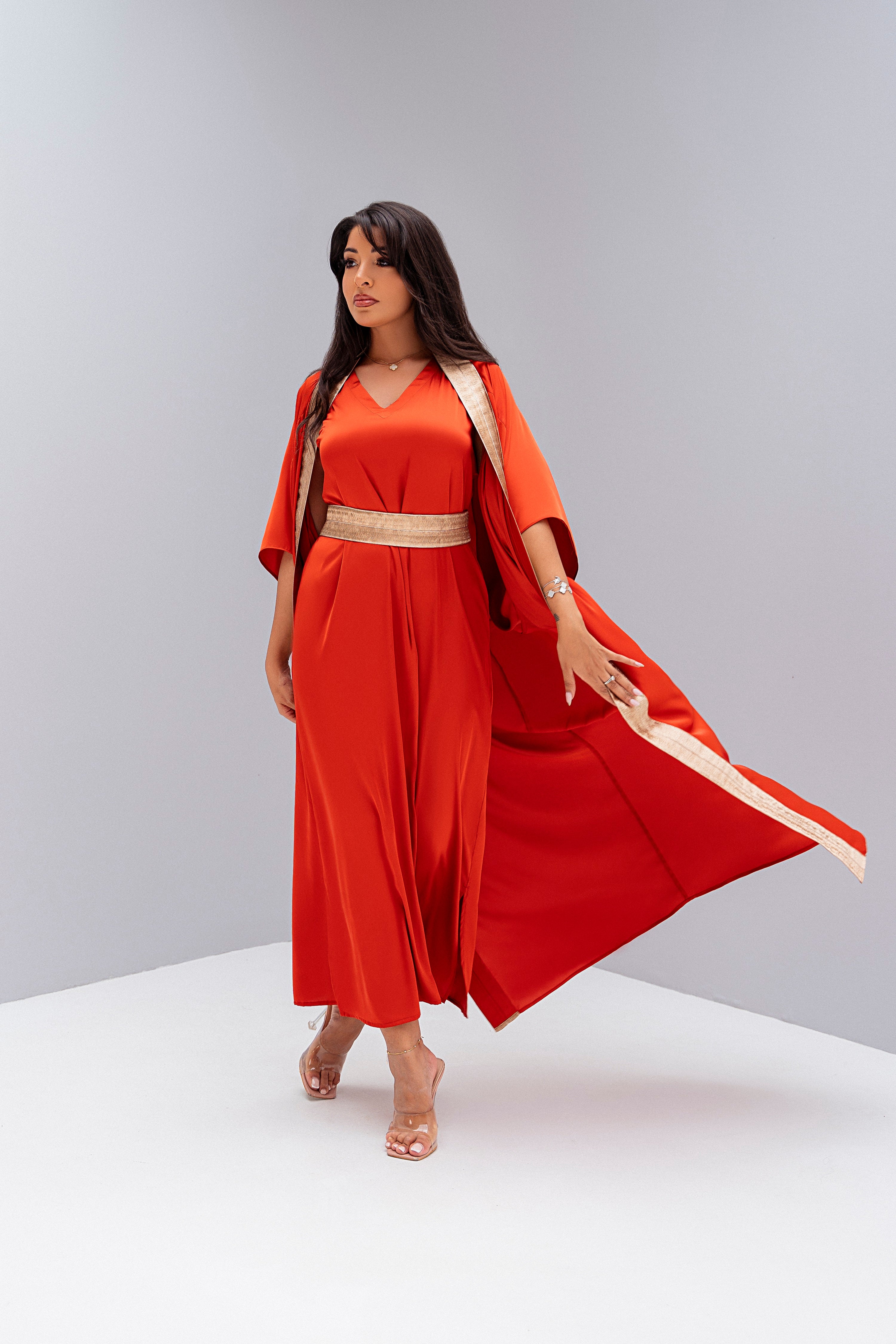 Abaya Set - Orange