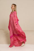 Printed Magenta Kaftan