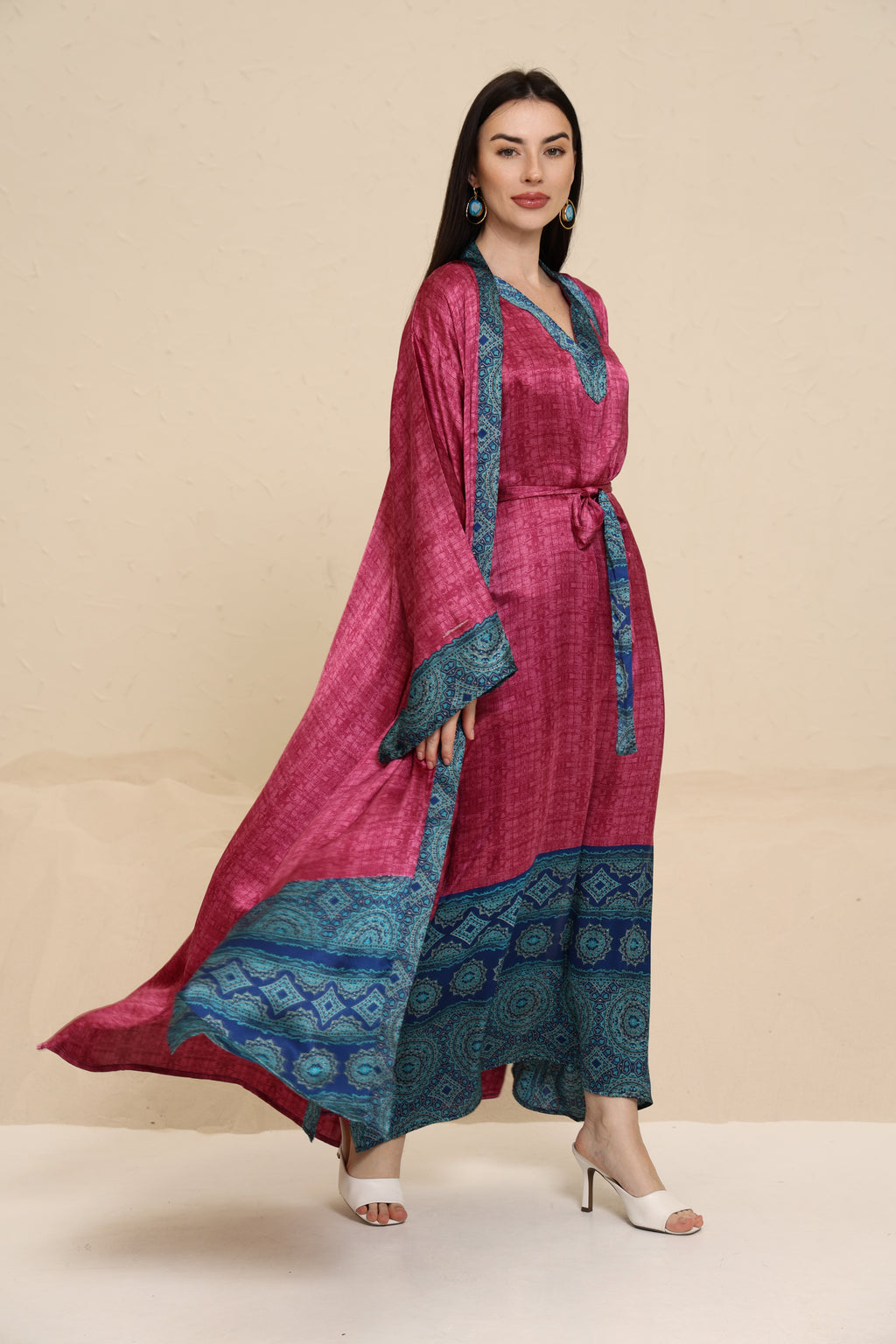 Skye Kimono Pink - Long