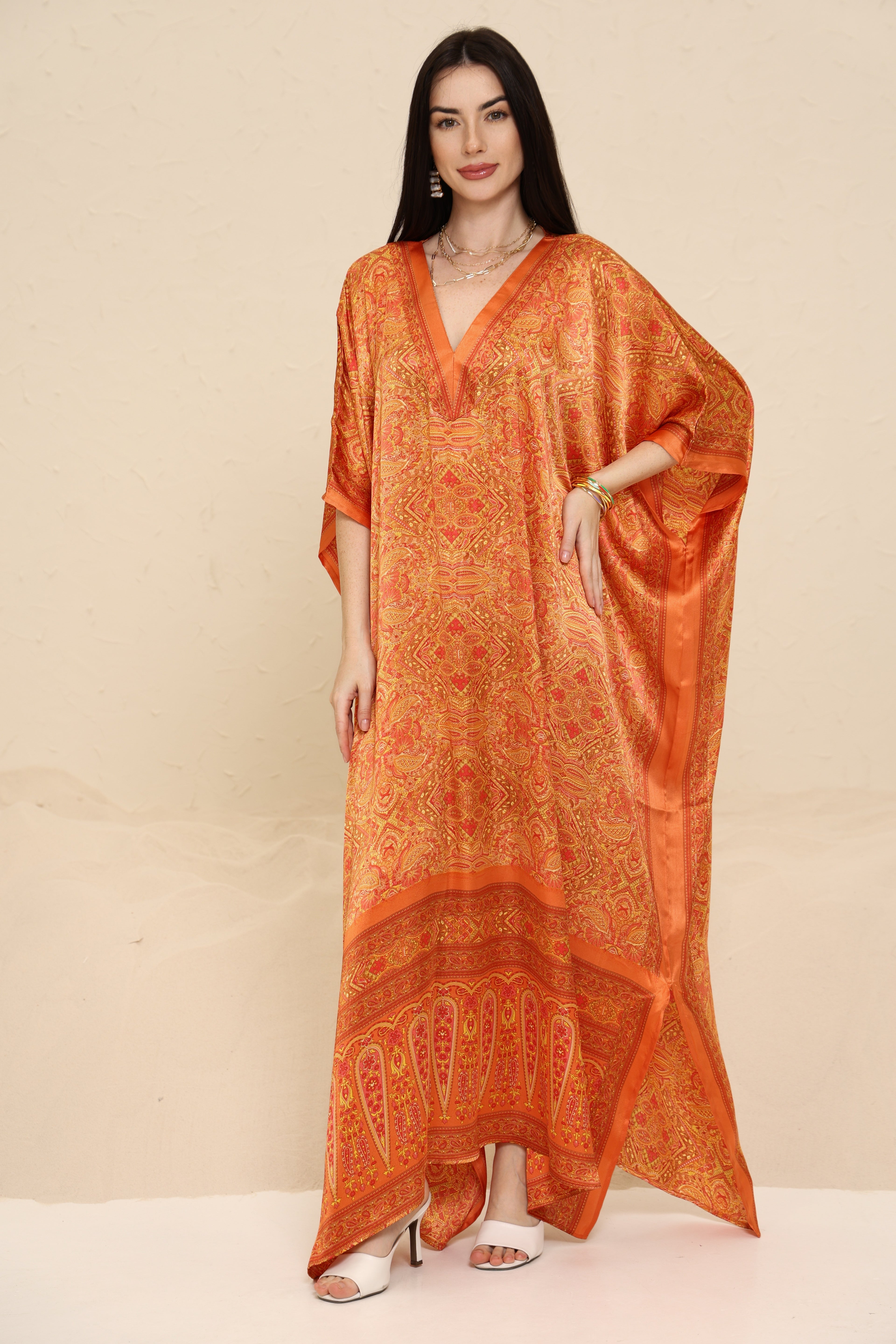 Kaftan Printed Orange
