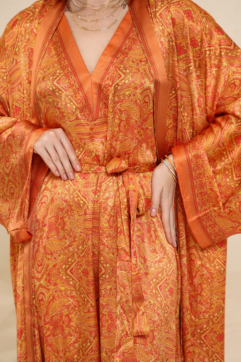 Kaftan Printed Orange