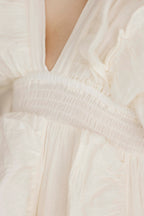 White Ruffle Maxi Dress for Women – Elegant Boho Summer Vacation Dress