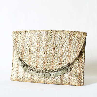 Coin Clutch Bag - Gold - Atelieruae
