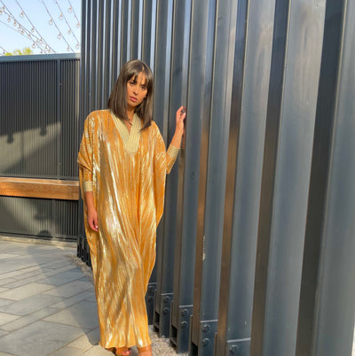 Golden Dunes Kaftan Long - Yellow