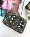 Designer Beaded Clutch Bag
