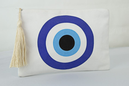 Printed Eye Design Canvas Bag - Atelieruae